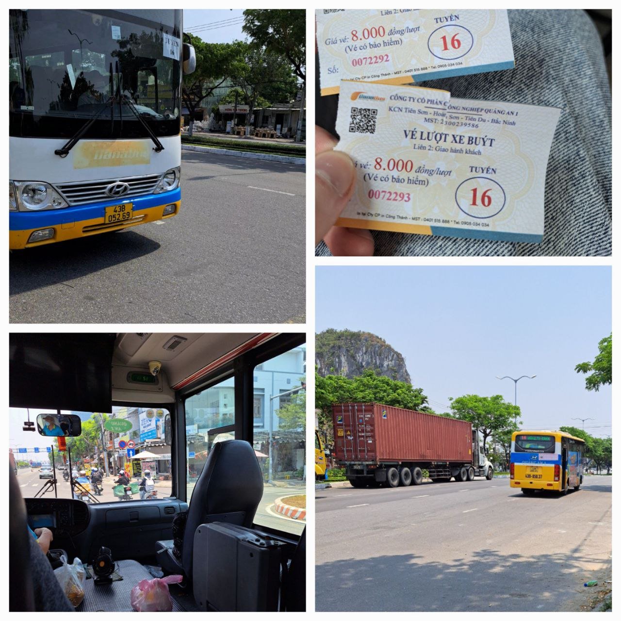 Автобус до мраморных гор Дананг